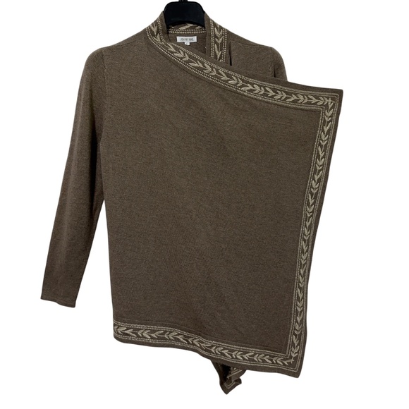 NWOT Johnny Was Women Cashmere Wool Cardigan Sweater Size L Waterfall Embroidery - Picture 4 of 6